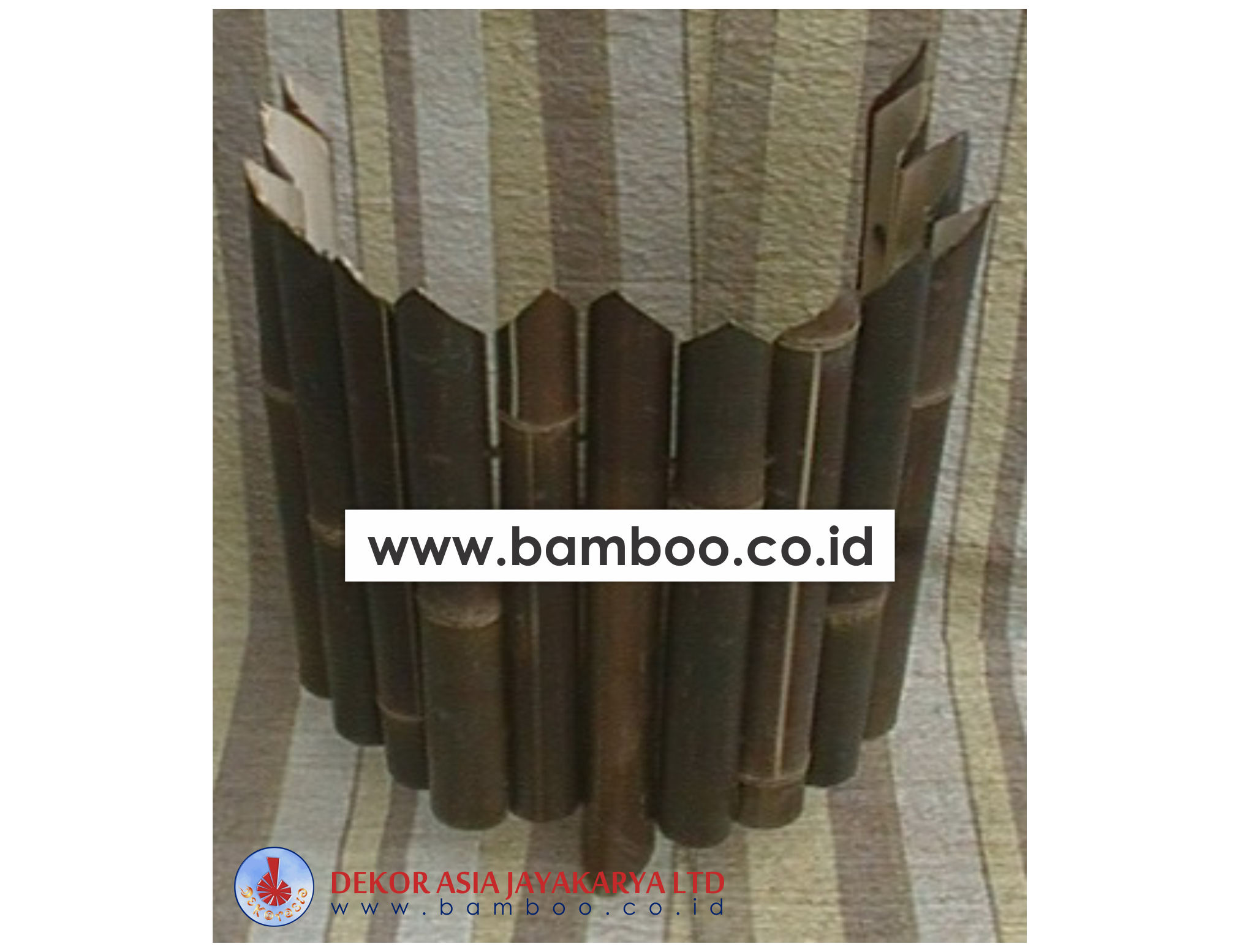 Decorative Black Bamboo Edging Roll